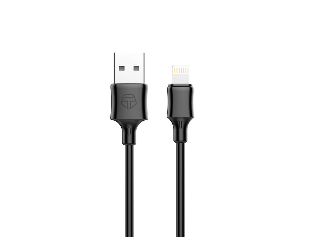 Techancy Cabo De Dados Usb-Lightning 1m Preto TB1671, Carregamento 2.4A, Compatível Com Iphone/Ipad-0